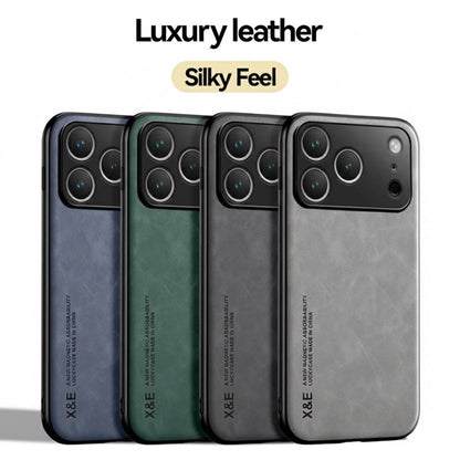 For Iphone 17 16 15 14 13 Pro Max Shockproof Magnetic Leather Black Case Cover