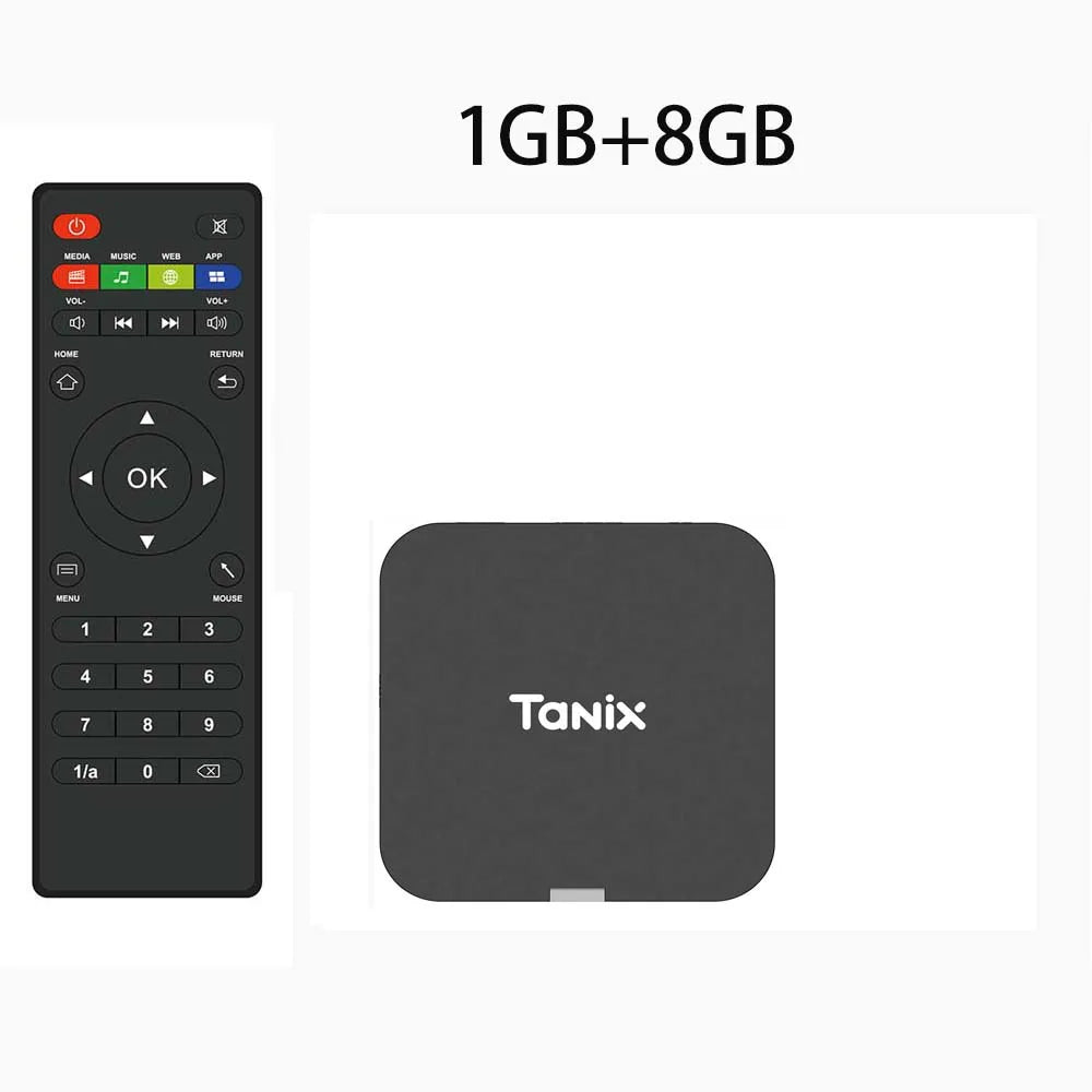 Tanix TX1 Android 10 TV Box 2.4G WIFI 4K HDR 3D 8GB 16GB Allwinner H313 Quad Core Global Media Player DC 5V/2A