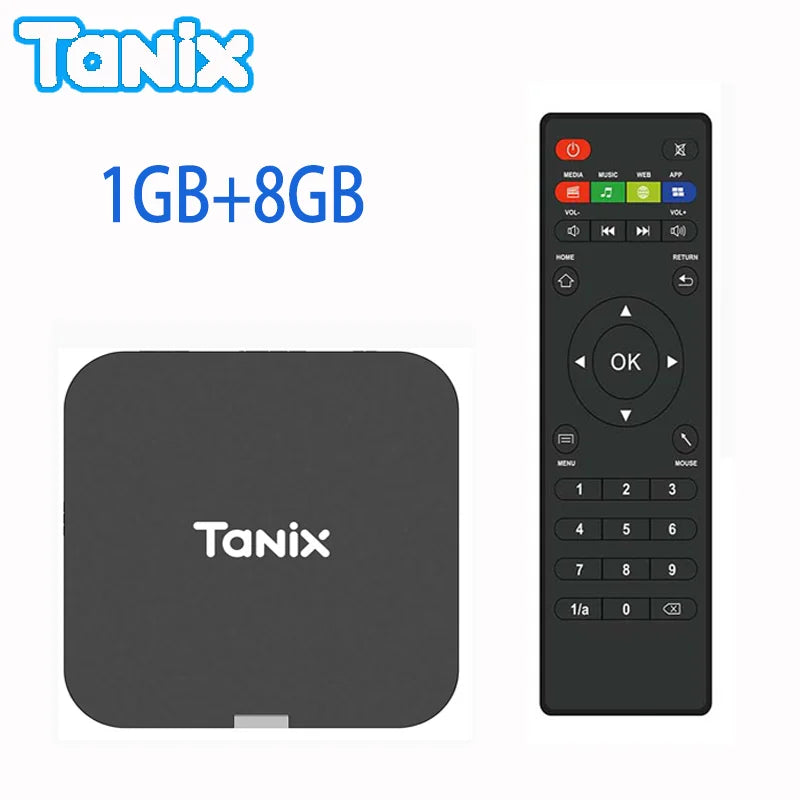Tanix TX1 Android 10 TV Box 2.4G WIFI 4K HDR 3D 8GB 16GB Allwinner H313 Quad Core Global Media Player DC 5V/2A