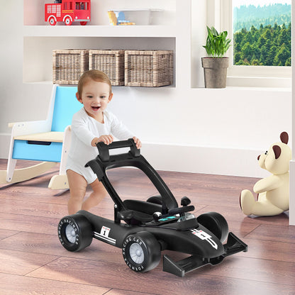 4-In-1 Baby Push Walker with Adjustable Height and Speed